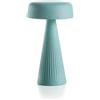 Lampada da tavolo senza fili ricaricabile FADE TABLE LAMP HIGH Ø13 H30 - PLUST, ACQUAMARINA