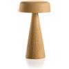 Lampada da tavolo senza fili ricaricabile FADE TABLE LAMP HIGH Ø13 H30 - PLUST, OCRA