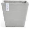 Vaso quadrato ROTTERDAM 30X30 H26 - ECOPOTS, WHITE GREY