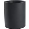 Vaso tondo cilindrico ECHO Ø35 H42 - NICOLI, GRIGIO ANTRACITE
