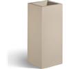 Vaso quadrato alto KUBE HIGH VASO ALTO 30X30 H70 - EURO3PLAST, PIETRA