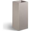 Vaso quadrato alto KUBE HIGH VASO ALTO 30X30 H70 - EURO3PLAST, CRETA