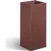 Vaso quadrato alto KUBE HIGH VASO ALTO 40X40 H70 - EURO3PLAST, LAVA