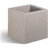 Fioriera KUBE VASO QUADRATO 40X40 H40 - EURO3PLAST, CRETA