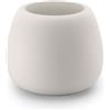Vaso tondo di design BOOM POT Ø51 H40 - PLUST, WHITE LIGHT