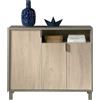 Mobile madia scarpiera Milano 520 - 100x37 H88, ROVERE