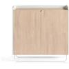Mobile madia scarpiera con gambe in metallo - 90x26 H87, ROVERE