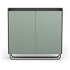 Mobile madia scarpiera con gambe in metallo - 90x26 H87, VERDE