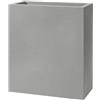 Vaso rettangolare alto SCHIO TOWER MAXI 80X40 H90 - TERAPLAST, SMOKE