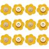 QUARKZMAN 6pz Bottoni a Scatto in Pelle, Chiusure a Scatto Magnetiche per Borse per Fai da Te Borse Vestiti Accessori Cucito a Mano, Giallo, Prugna