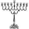 Ner Mitzvah Silver Plated Candle Menorah