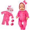 YITULOU Vestiti Bambole Baby Bambole Abbigliamento Bambola Bambola Bambola Bambino 35-43cm Set Vestiti Bambola Costume Costume Bambola Set Bambola Ragazzi Ragazze Accessori per Bambole (Rosa)