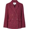 YAS Y.A.S Yaspetra LS Boucle Blazer S. Noos, Rosso Tibetano, 48