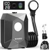 WADEO Doccia da Campeggio, [Luce] [6000mAh] 4 Livelli di Luminosità Regolabili, Batteria Ricaricabile, Doccia Portatile per Spiaggia, Animali, Auto, Giardino