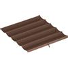 Outsunny Tetto per Gazebo Pergola con 10 Fori di Drenaggio in Poliestere, 250x255 cm, per Pergola 3x3m, Caffè | Aosom Italy