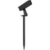 V-TAC Faretto LED da Terra 2W Quadrato 3000K Nero con Picchetto orientabile - SKU 24008