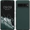 kwmobile Custodia Compatibile con Google Pixel 7 Pro Cover - Back Case per Smartphone in Silicone TPU - Protezione Gommata - verde muschio