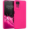 kwmobile Custodia Compatibile con Xiaomi Redmi Note 11 Pro/Note 11 Pro (5G) / Note 12 Pro (4G) Cover - Back Case per Smartphone in Silicone TPU - Protezione Gommata - rosa shocking