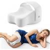 GUOMIS Cuscino Per Gambe,Cuscino Gambe Per Dormire, Cuscino ergonomico realizzato in schiuma viscoelastica memory foam, traspirante e lavabile in lavatrice. (Bianco)