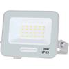 OPTONICA Temperatura colore Lampada 6000K Bianco Freddo, CONFEZIONE 1 *** Optonica proiettore led smd corpo bianco 20 watt con cavo 15 cm esterni ip65