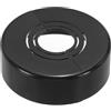 PATIKIL Flangia Divisa a Parete, 20/25/32mm Copri Tubi Termosifoni Copertura Piastra Rotonda in ABS Spessore Tagliabile per Tubo Acqua Rubinetto Decorazione,25mm Altezza, Nero
