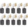 QUARKZMAN 10Pz CB411 Set Spazzole In Carbonio Sostituisce 12x9x6mm per La Maggior Parte Degli Utensili Elettrici Martello Elettrico Motore Seghetto Circolare Pezzo Di Ricambio