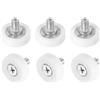 QUARKZMAN Ruote per Cassetti Nylon Ruote Ricambio per Pulegge Cassetti Armadi Cuscinetto 22mm Guide Scorrevoli Rulli per Posizionamento Cassetti per Parti Mobili Armadio Confezione da 6