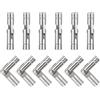 QUARKZMAN 12pz Cerniera Botte Invisibile Ottone, 25x5mm Cerniere Nascoste, Supporto Pieghevole Cerniere Cilindriche Botte Nascoste per Scatola Ricordi, Cerniera Botte Porta Armadio