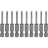 QUARKZMAN 10pz SL3 Punte per Cacciavite a Taglio Magnetica 3mm S2 Punta Cacciavite a Testa Piatta Acciaio 1/4 Grado Industriale Gambo Esagonale 50mm (2) Lungo per Viti