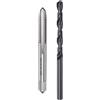 QUARKZMAN Set Maschio Punta Trapano Metrico, Maschio Filettatura M6 x 1.25 Punta Trapano Elicoidale 4.7mm Ossido Nero Maschio Flauto Dritto Maschiatura Filettatura Utensile di Riparazione.
