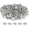QUARKZMAN 80pz Rivetti a Piramide Quadrata, 9mm Chiodi a Quattro Punte, Borchie in Rame Stile Punk Rock per Abbigliamento Borsa Pelle Scarpe (Argento)