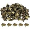 QUARKZMAN 80pz Rivetti a Piramide Quadrata, 10mm Chiodi a Quattro Punte, Borchie in Rame Stile Punk Rock per Abbigliamento Borsa Pelle Scarpe (Bronzo)