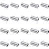 QUARKZMAN 20pz Spacer in Alluminio 5mm Foro x 10mm Od x 20mm Lunghezza Boccola di Supporto per Vite Distanziatore in Metallo Rotondo con Finitura Semplice per Viti M5, Bulloni e Aste