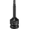 QUARKZMAN 6mm Bussola Adattatore Per Cacciavite Esagonale H6 1/2 Acciaio CR-MO Fosfato Nero Bussola Esagonale Per Impatti Adattatore Allungato Per Lavori Di Riparazione E Manutenzione Auto