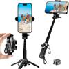 Wenbones Wenbons - Treppiede per telefono portatile, formato tascabile, stabile e retrattile per iPhone, con telecomando rimovibile senza fili, Live Streaming, registrazione video