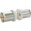 SOMATHERM FOR YOU - Set di 10 Manicotti Uguali a Pressare per Tubo Multistrato Ø16 - Multisertaggio TH/H/U - Corpo Ottone CW617N - Manicotto in Acciaio Inox - Finestra di Controllo