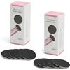 TNSLAND 120 Lime per Piedi Elettrica, Strumenti per la Rimozione dei Calli, Dischi Abrasivi Piedi Grana 80 & 100, Ricariche Carta Vetrata Piedi, Set per Pedicure per Uso Domestico e Salone
