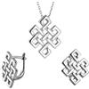 LillyMarie LILLY MARIE Collana E Orecchini In Argento Sterling Con Motivi A Labirinto