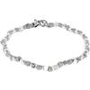 Spadarella Gioielli VLNET ® | Spadarella Bracciale Spadino con Pepite in Argento 925 di Diametro 4mm | Cotone Nautico Grigio Chiaro | Fatto a Mano | Unisex | Lunghezza 19 cm