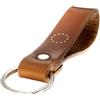 ELBERCRAFT Portachiavi in pelle, regalo per donne o uomini, conciato al vegetale, marrone con incisione, 12 cm, made in Germany Leather Keychain, Bandiera europea, 12 cm, Classico