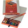 Bruynzeel Design Set di matite colorate professionali da 12 colori in scatola | Matite per artisti per disegno, schizzo e colorazione