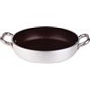 Baldassare Agnelli Pentole Agnelli ALSA2110S40 Tegame con Maniglie, Alluminio, Argento, 40 cm
