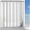 Gedy Tenda Doccia in Peva Texture Basic Bianco, Materiale Ecologico Inodore Impermeabile, Dimensioni L 180 x H 200 cm 12 Anelli Inclusi, Tenda Vasca da Bagno che Non Aderisce al Corpo, Lavabile a Mano