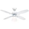 Westinghouse 78708 Ventilatore da soffitto bianco da 105 cm Capitol per interni, kit di luce con vetro smerigliato opale