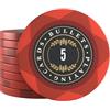 Bullets Playing Cards, Adriana - 25 chip da poker per set da poker, diversi valori, diametro 4 cm, peso 14 g (5)