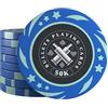 Bullets Playing Cards, 25 chip da poker in plastica Janice per set da poker, valore 50000, diametro 4 cm, peso 11,5 g