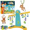 Eymobad Scimmia Bilancia Matematica - Gioco Educativo Bambini 3+ Anni, Gioco Interattivo per Apprendere Conteggio e Calcolo, Giocattolo Educativo con Scimmie Colorate, Regalo per Scuola Materna e Famiglia