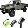 ARRIS MN-82P RTR RC Truck LC79 4x4 Off Road Vehicle 2.4 GHz RC Rock Crawler con Luci LED, Batteria 7.4V 1200mAh per Hobby (Argento)