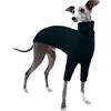 PUMYPOREITY Cappottino Whippet, Felpa Whippet Pullover Invernale Abbigliamento Levriero Italiano Antivento, Tuta per Cani Piccoli (Verde Scuro, S)