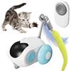 Lunaanda Giocattolo per Gatti Elettrico con Telecomando, Giocattolo Elettrico per Gatti, Giocattoli Interattivi per Gatto con 3 Modalità, Ricaricabile USB, Regalo di Gatto Giochi, Blu